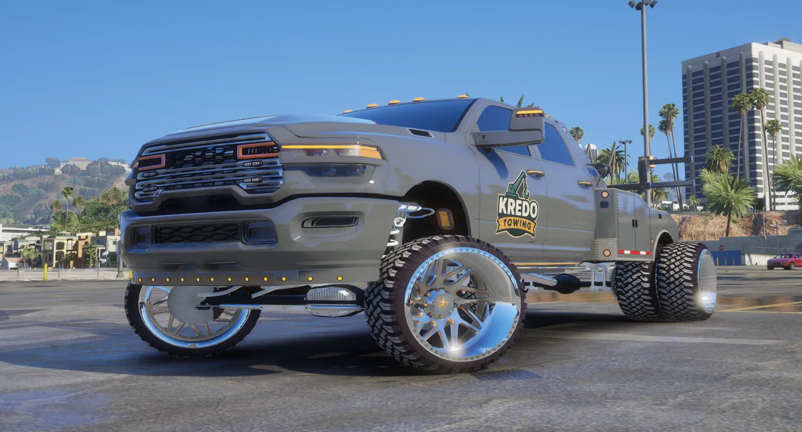 Snoozypbdb35 2025 6th gen dodge Tow truck debadged FiveM truck, photo 1